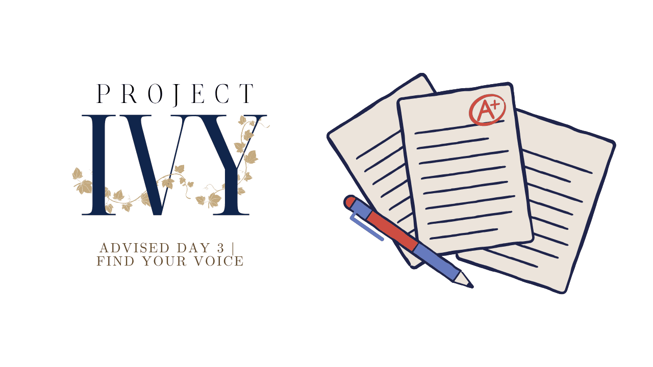 AdvisED Day 3 | Find Your Voice